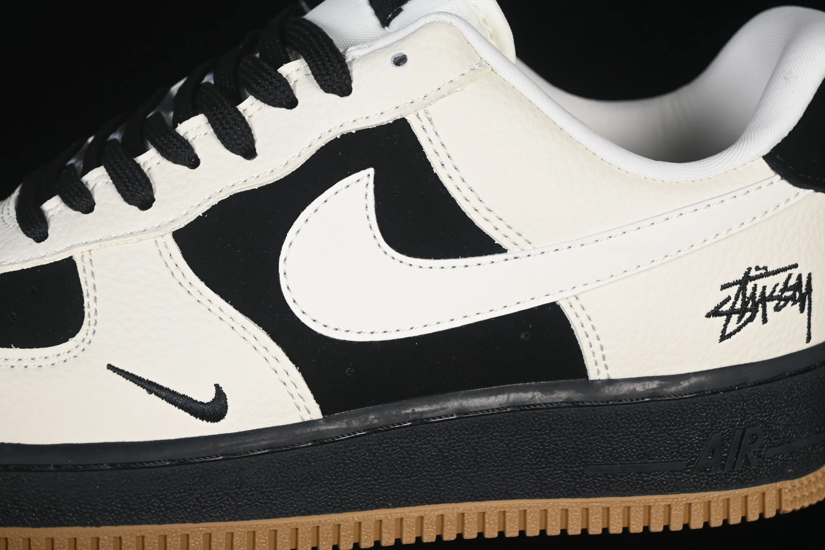 All Categories Nk Air Force 1 Air Force Series Nk Air Force 1 Low Air Force Low Nike Air Force 1'07 Low Stussy Co-branded Double Beige Black Brown Air Force 1 Low-top Casual Shoes LD1999-006
